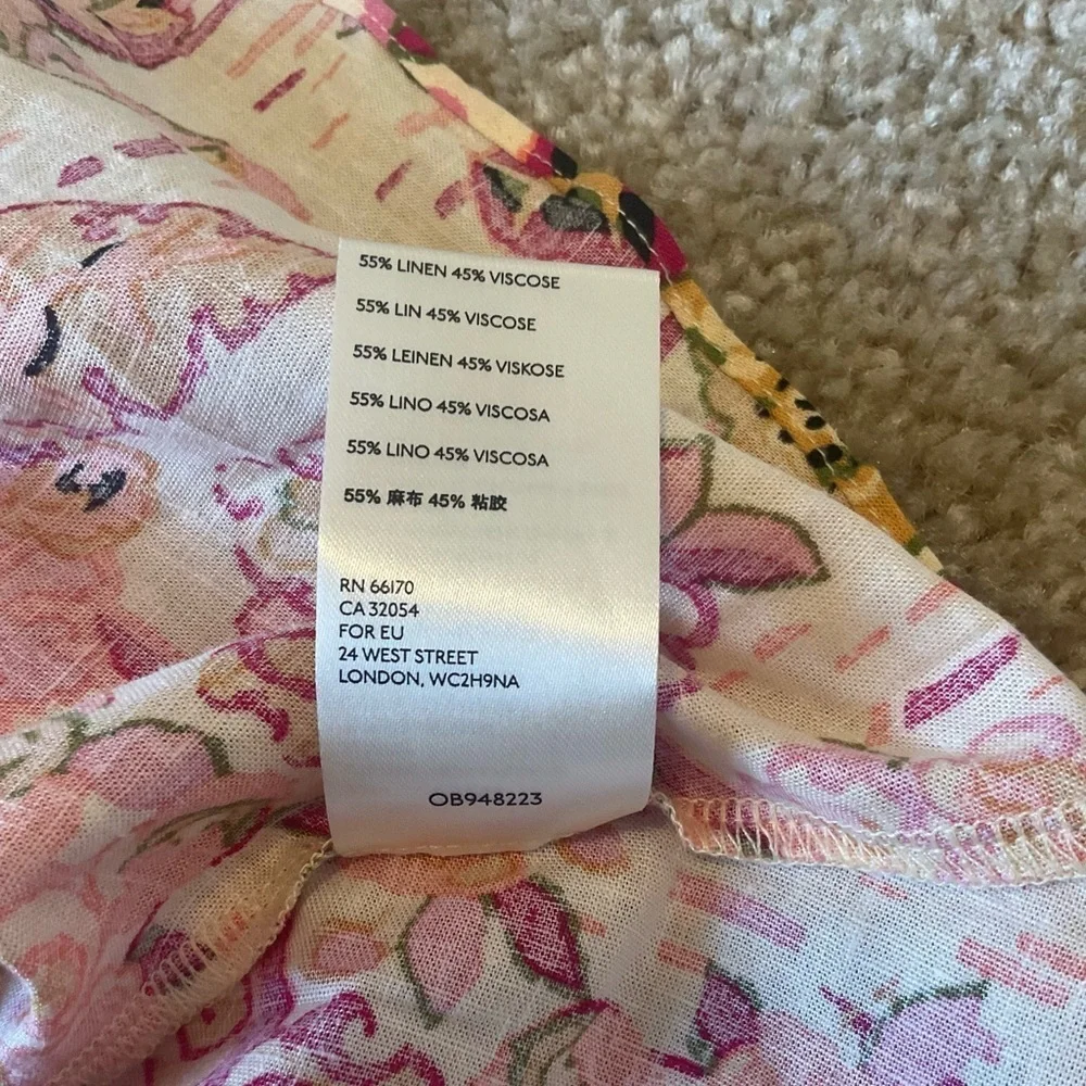 NWT Revolve Free People Medium Summer In Tulum‎ Mini Dress Pin MSRP 108
